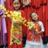 Tet 02 - Yellow with Flowers & Red Sleeves SALE