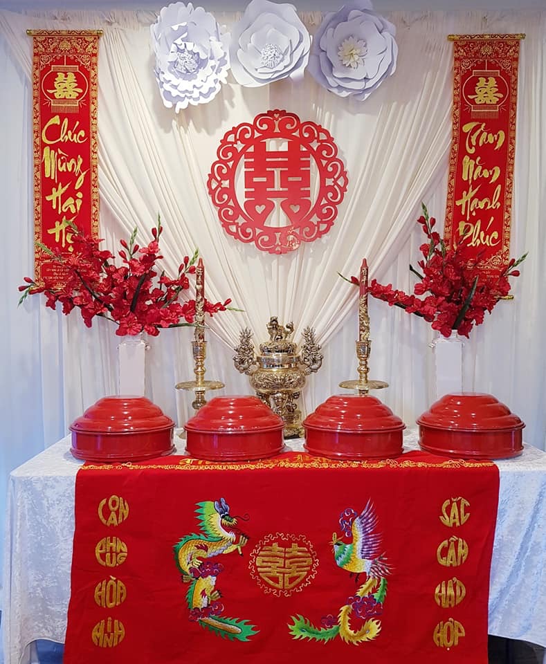 Chúc Mừng Hai Họ Tea Ceremony Altar Set Up Package – My Love Forever Grows